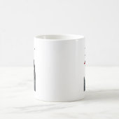 Alien Ufo Abduction Laser Eye Funny Cat Kaffeetasse (Mittel)
