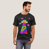 Alien UFO Abduction Pilzüberwurf T-Shirt (Vorne ganz)