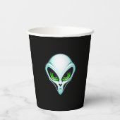Alien UFO Abduction Space Geburtstagsparty Pappbecher (Rückseite)