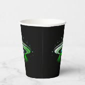 Alien UFO Abduction Spaceship Geburtstagsparty Pappbecher (Rechts)