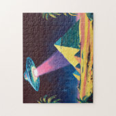 Alien UFO Ägyptische Pyramiden Puzzle (Vertikal)