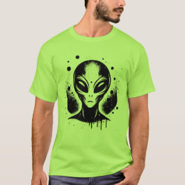 Alien UFO Area 51 Grey Alien Invasion Sci Fi Space T-Shirt