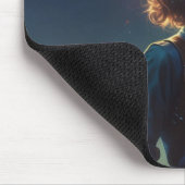 Alien UFO Begegnung mit Mädchen in der Stadt Mousepad (Ecke)
