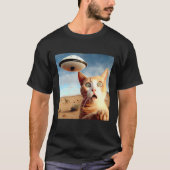 Alien UFO  Cat 2 T-Shirt (Vorderseite)