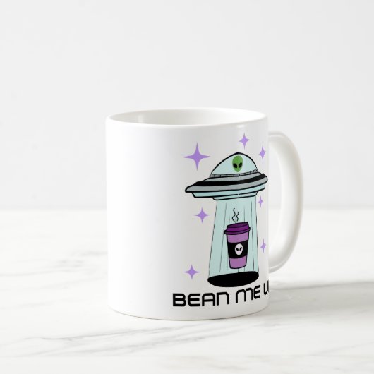 Alien UFO Coffee Cup Kaffeetasse (VorderseiteRechts)