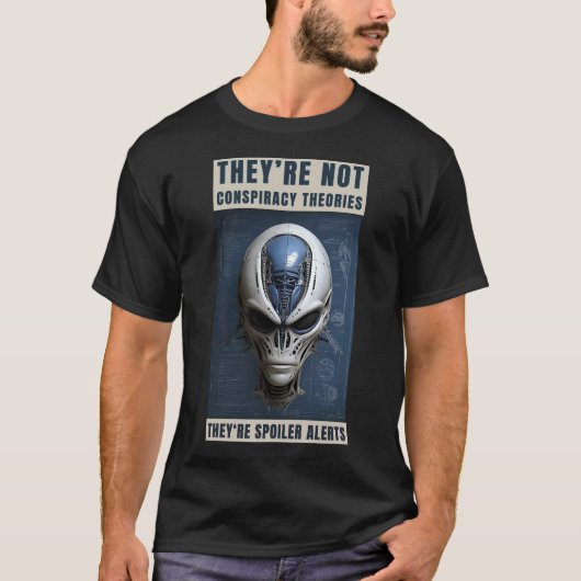 Alien UFO Conspiracy Theory New Jersey Drones T-Shirt (Vorderseite)