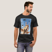 Alien-UFO-Eichhörnchen-Selfie T-Shirt (Vorne ganz)