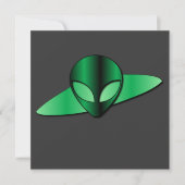 Alien UFO Einladung (Vorderseite)