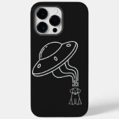 Alien UFO entführt einen Hundewelpen Case-Mate iPhone Hülle (Rückseite)
