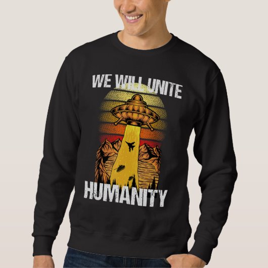Alien Ufo Entführung Sweatshirt (Vorderseite)