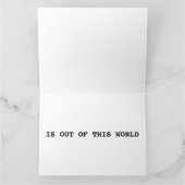 ALIEN UFO FUNNY BIRTHDAY GREETING CARD KARTE (Innenseite)