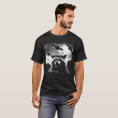 Alien UFO Funny Raccoon UAP T-Shirt (Vorne ganz)