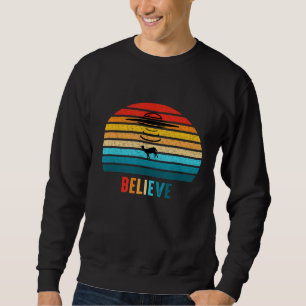 Alien Ufo glaubt, dass die Vintagen Mäuse zurückge Sweatshirt