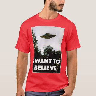 Alien Ufo Hunter Ich Wollte, Ufo 2 zu glauben T-Shirt