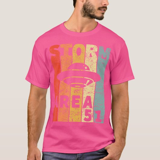 Alien Ufo Hunter Storm Area 51 Raid T-Shirt (Vorderseite)