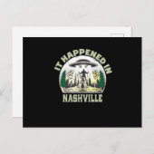 Alien UFO in Nashville Postkarte (Vorne/Hinten)