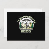 Alien UFO in Schmierbock City Postkarte (Vorne/Hinten)