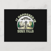 Alien UFO In sioux fällen City Postkarte (Vorderseite)