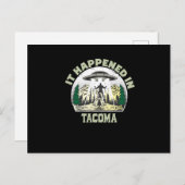 Alien UFO in takoma City Postkarte (Vorne/Hinten)