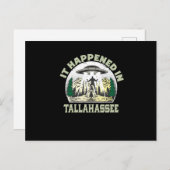 Alien UFO in Tallahassee Postkarte (Vorne/Hinten)