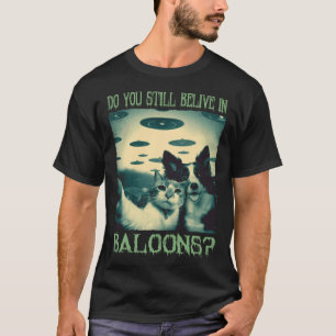 Alien-UFO-Jäger-Hund und Katze uso Selfie Alien T-Shirt