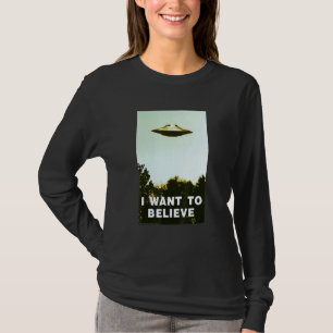 Alien Ufo Junter Shirt Wollte ich, Ufo Day zu glau