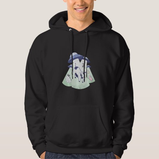 Alien Ufo Landtiere Hoodie (Vorderseite)