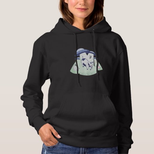 Alien Ufo Landtiere Hoodie (Vorderseite)
