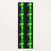 ALIEN UFO LITTLE GREEN MAN YOGA MATS YOGAMATTE (Vorderseite)