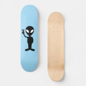 Alien UFO Martian Skateboards Pink (Vorderseite)