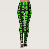 Alien-UFO-Muster Leggings (Rückseite)