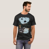 Alien UFO Raccoon Lovers Extraterrestrial Encounte T-Shirt (Vorne ganz)