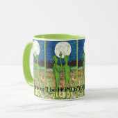 Alien UFO Roswell Romance Honeymoon Funny Tasse (Vorderseite Links)