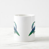 Alien-UFO-Schiff Minimalist Tasse | Sci-Fi-Kunst (Mittel)