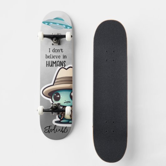 Alien UFO Skateboard (Vorderseite)