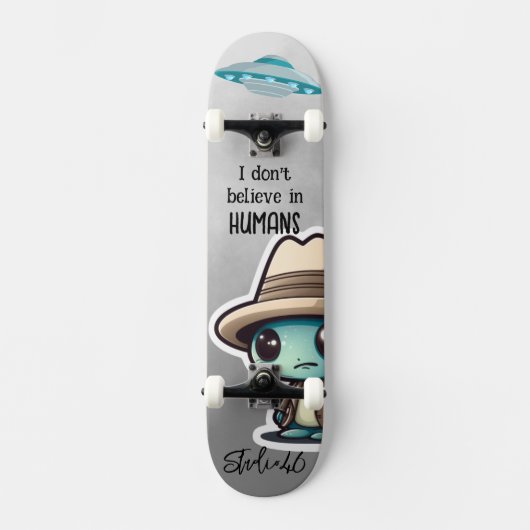 Alien UFO Skateboard (Vorderseite)