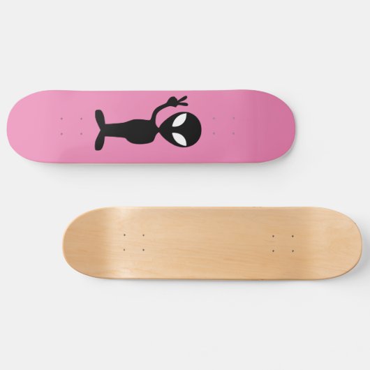Alien UFO Skateboards Rosa (Horizontal)