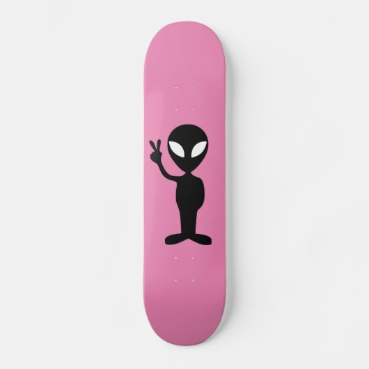 Alien UFO Skateboards Rosa (Vorderseite)