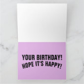 ALIEN UFO SPACESHIP FUNNY BIG BIRTHDAY CARD KARTE (Innenseite)
