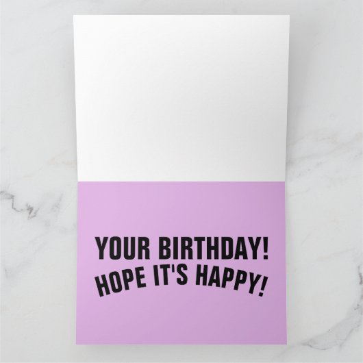 ALIEN UFO SPACESHIP FUNNY BIG BIRTHDAY CARD KARTE (Innenseite)