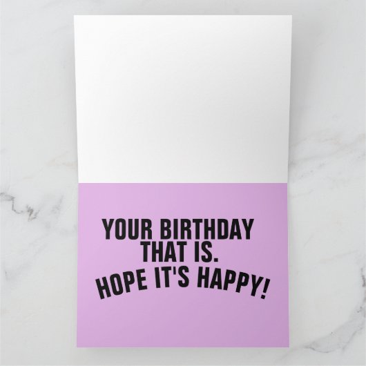 ALIEN UFO SPACESHIP FUNNY BIG BIRTHDAY CARD KARTE (Innenseite)