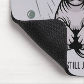 Alien UFO Sphynx Cat Illustration Mousepad (Ecke)