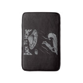 Alien ufo Surfanleitung mit Zurück zum Zuhause Badematte (Vorderseite Vertikal)