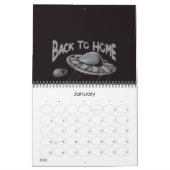 Alien ufo Surfanleitung mit Zurück zum Zuhause Kalender (Jan 2026)
