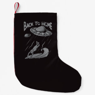 Alien ufo Surfanleitung mit Zurück zum Zuhause Kleiner Weihnachtsstrumpf