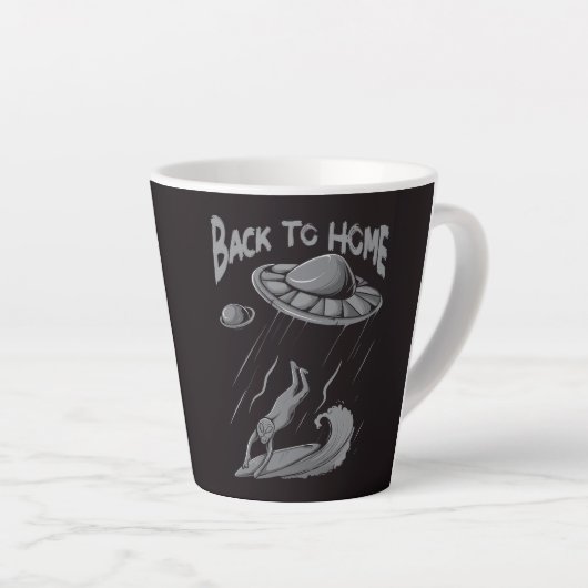 Alien ufo Surfanleitung mit Zurück zum Zuhause Milchtasse (Rechte Ecke)