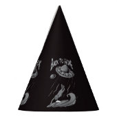 Alien ufo Surfanleitung mit Zurück zum Zuhause Partyhütchen (Links)