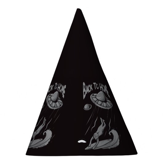 Alien ufo Surfanleitung mit Zurück zum Zuhause Partyhütchen (Rechts)