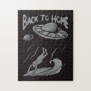 Alien ufo Surfanleitung mit Zurück zum Zuhause Puzzle