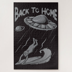 Alien ufo Surfanleitung mit Zurück zum Zuhause Puzzle